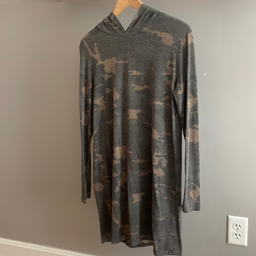 Long Sleeve Camo Dress